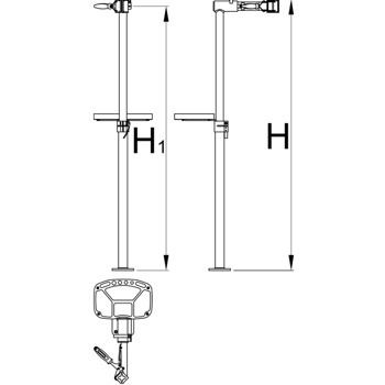 Unior stalak za servisiranje bicikala sa stegom sa podesivim prihvatom i sa fiksnom pločom 1693BS-US 625013-2