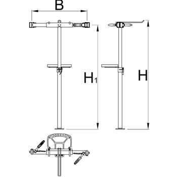 Unior stalak za servisiranje bicikala sa dve stege sa podesivim prihvatom i bez fiksne ploče 1693CS1-US 625018-2