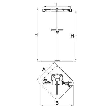 Unior profesionalni stalak za popravku bicikala sa dve stege sa brzim prihvatom bez postolja 1693CQ 627771-1