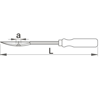 Unior strugač (šaber) trouglasti 777/6C 612233-1