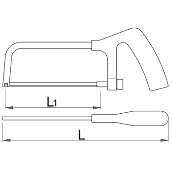 Unior ram za testeru 260mm 753P 612164-1