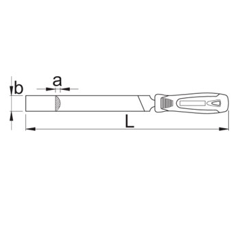 Unior turpija poluokrugla sa drškom gruba 325mm 761HB 613002-1