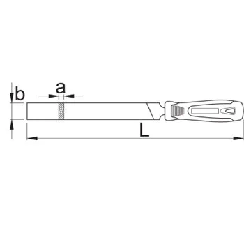Unior turpija poluokrugla sa drškom fina 375mm 761HS 613009 Unior turpija poluokrugla sa drškom fina 375mm 761HS 613009