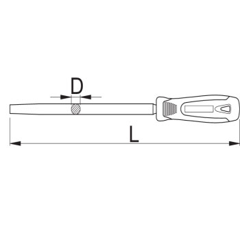 Unior turpija okrugla sa ručkom polufina 325mm 763H1/2S 613014-1