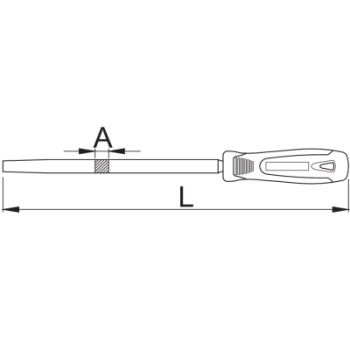 Unior turpija kvadratna sa ručkom gruba 250mm 765HB 613030-2