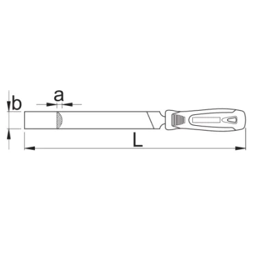 Unior turpija poluokrugla sa ručkom polufina 250mm 761H1/2S 613006-1