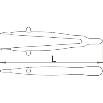 Unior pinceta prava izolovana 1340VDEDP 616847-1