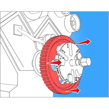 Unior univerzalni skidač remenica 2210/2A 621780-5