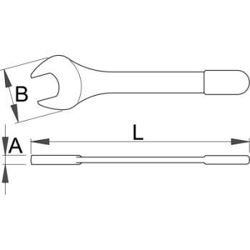 Unior ključ viljuškasti jednostrani izolovan 16mm 2VDEDP 621576-1