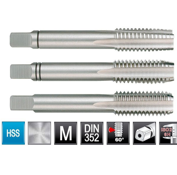Ruko ureznice M10x1.5 3 kom. RU230100 Ruko ureznice M10x1.5 3 kom. RU230100