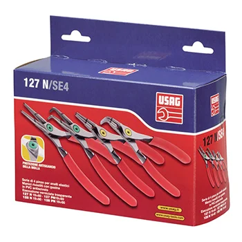 USAG set klešta za seger osigurače 19-60mm 4/1 127 N/SE4 U01279000P USAG set klešta za seger osigurače 19-60mm 4/1 127 N/SE4 U01279000P