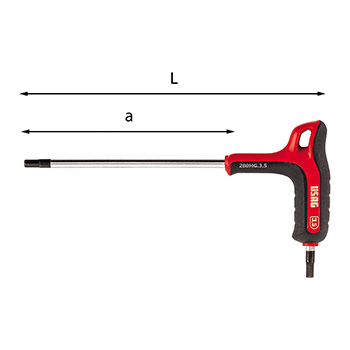USAG set imbus ključeva sa T-ručkom 6/1 280 HG/SE6 U02801460-2