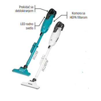 Makita akumulatorski usisivač DCL283FZW-5