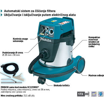 Makita usisivač VC2211M Makita usisivač VC2211M
