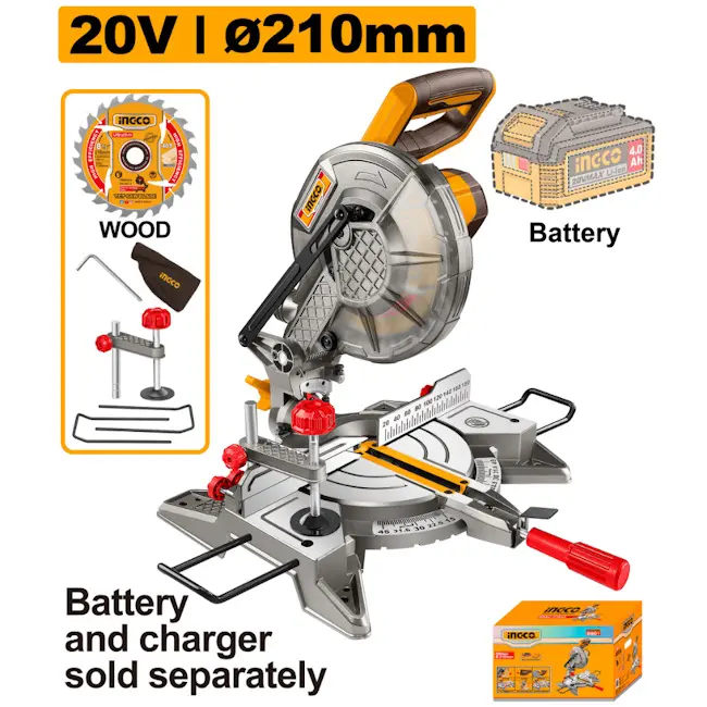 INGCO CMSLI2021 aku kružna testera ger 210mm 20V INGCO CMSLI2021 aku kružna testera ger 210mm 20V