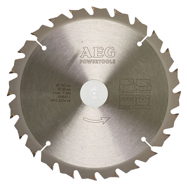 Aeg list cirkulara 190×30mm-24 4932430469 Aeg list cirkulara 190×30mm-24 4932430469