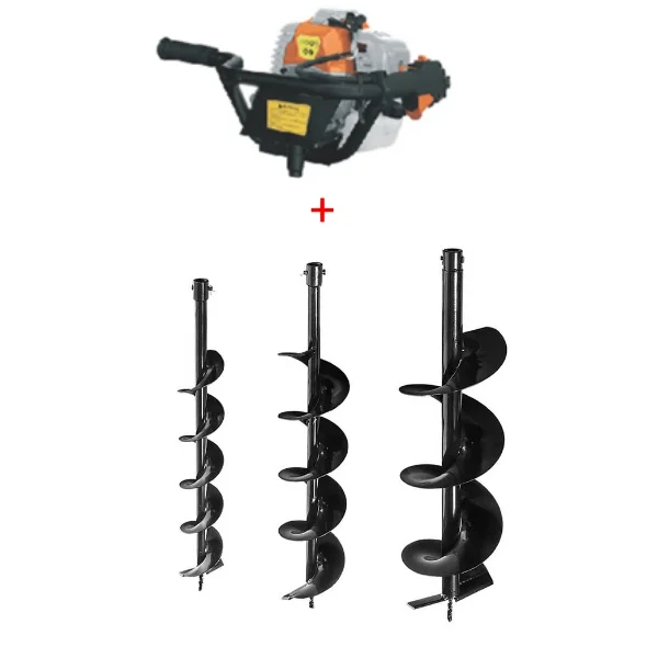 Agrina motorni bušač rupa sa 3 burgije GD490D