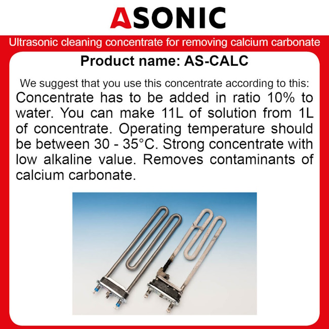 Asonic ultrazvučni koncentrat za čišćenje 1l AS-CALC-1 Asonic ultrazvučni koncentrat za čišćenje 1l AS-CALC-1