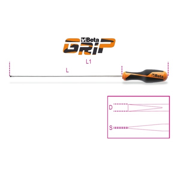 Beta ravni dugi odvijač 1264L 5X400 Beta ravni dugi odvijač 1264L 5X400