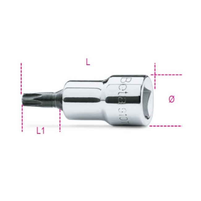 Beta ključ nasadni Torx T27 3/8 Beta ključ nasadni Torx T27 3/8