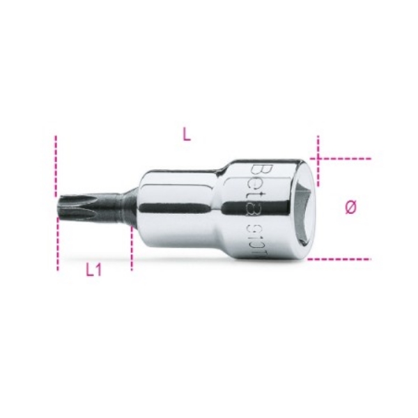 Beta nasadni ključ Torx T30 3/8 Beta nasadni ključ Torx T30 3/8