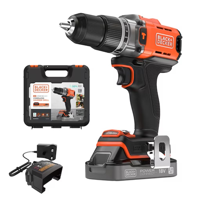 Black&Decker akumulatorska udarna bušilica 18V BCD383D1XK Black&Decker akumulatorska udarna bušilica 18V BCD383D1XK