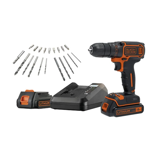 Black&Decker akumulatorska bušilica odvijač 18V LI-Ion BDCDC18K1BA Black&Decker akumulatorska bušilica odvijač 18V LI-Ion BDCDC18K1BA