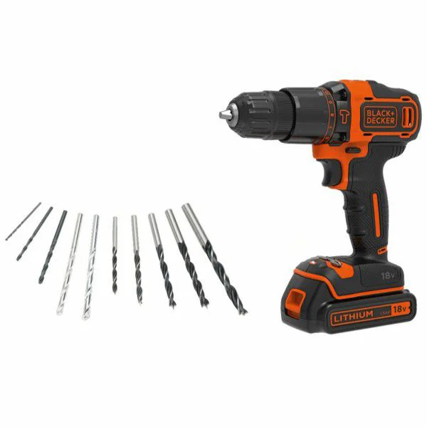 Black&Decker akumulatorska udarna bušilica odvijač 18V BDGHD18KA