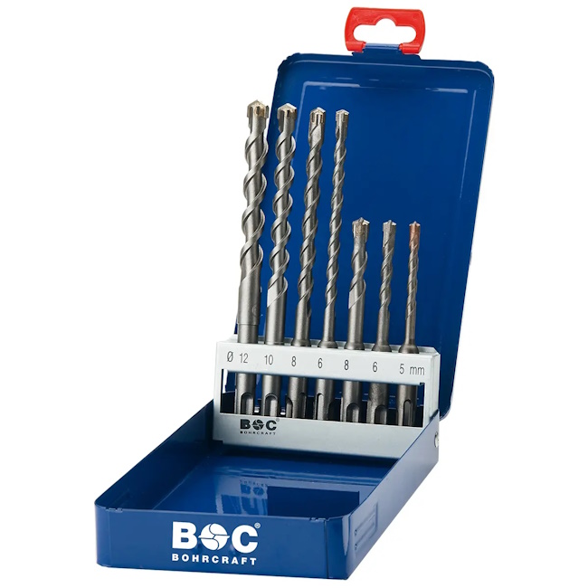 Bohrcraft burgije SDS-plus HB7-4X 5/6/8 x 110 + 6/8/10/12 x 160 mm set 7/1 26151410007 Bohrcraft burgije SDS-plus HB7-4X 5/6/8 x 110 + 6/8/10/12 x 160 mm set 7/1 26151410007