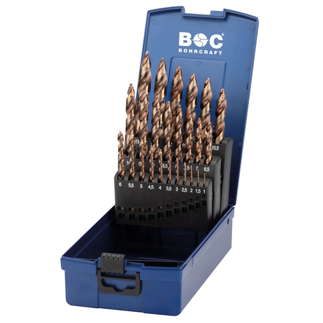 Bohrcraft set burgija za metal HSS-E T-step inox 1.0-13.0x0.5mm 25/1 12031330025 Bohrcraft set burgija za metal HSS-E T-step inox 1.0-13.0x0.5mm 25/1 12031330025