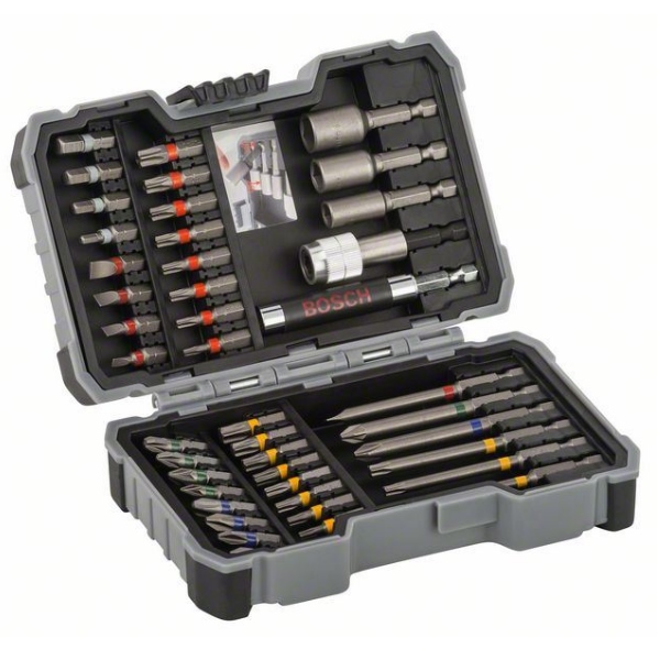 Bosch 43-delni set bitova i nasadnih ključeva 2607017164 Bosch 43-delni set bitova i nasadnih ključeva 2607017164