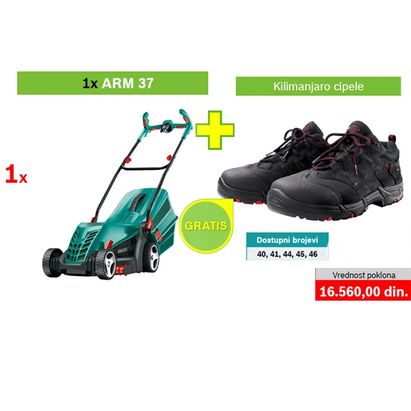 Bosch kosilica za travu ARM 37 + POKLON Kilimanjaro cipele 06008A6201