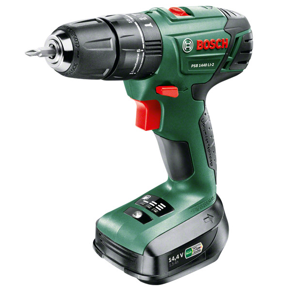 Bosch akumulatorska dvobrzinska vibraciona bušilica-odvrtač PSB 1440 LI-2 06039A3220 Bosch akumulatorska dvobrzinska vibraciona bušilica-odvrtač PSB 1440 LI-2 06039A3220