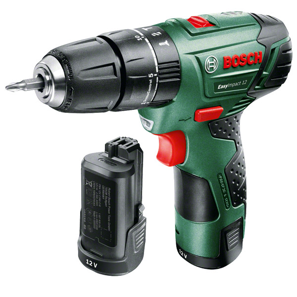 Bosch akumulatorska dvobrzinska vibraciona bušilica-odvrtač EasyImpact 12 - 060398390E Bosch akumulatorska dvobrzinska vibraciona bušilica-odvrtač EasyImpact 12 - 060398390E