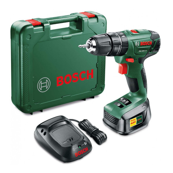 Bosch akumulatorska dvobrzinska vibraciona bušilica-odvrtač litijum-jonska PSB 1800 LI-2 06039A3320 Bosch akumulatorska dvobrzinska vibraciona bušilica-odvrtač litijum-jonska PSB 1800 LI-2 06039A3320