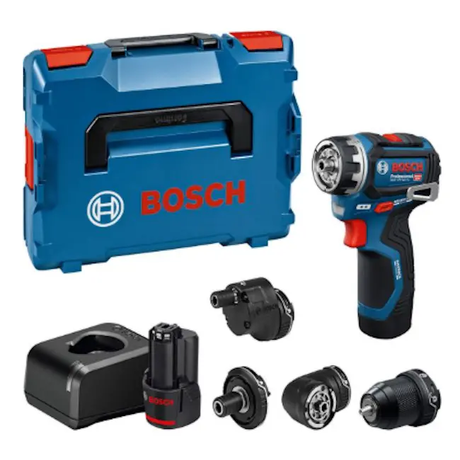 Bosch akumulatorska bušilica - odvrtač GSR 12V-32 FC 2x2.0Ah + set nastavaka + L-BOXX 06019N7101