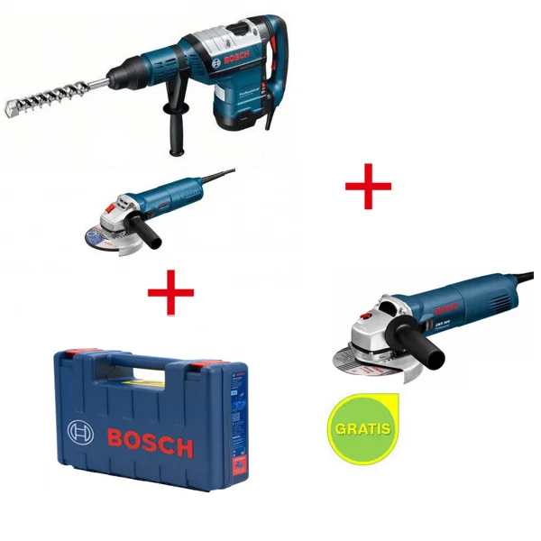 Bosch elektro-pneumatski čekić za bušenje GBH 12-52 DV +Bosch ugaona brusila GWS 9-125 + POKLON Bosch Ugaona brusilica GWS 1400 0615990J9X Bosch elektro-pneumatski čekić za bušenje GBH 12-52 DV +Bosch ugaona brusila GWS 9-125 + POKLON Bosch Ugaona brusilica GWS 1400 0615990J9X