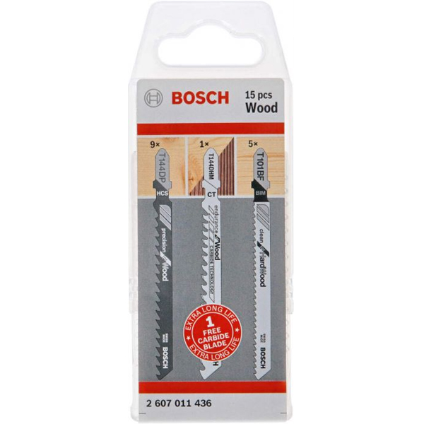 Bosch listovi za ubodnu testeru Set Wood 14+1 2607011436