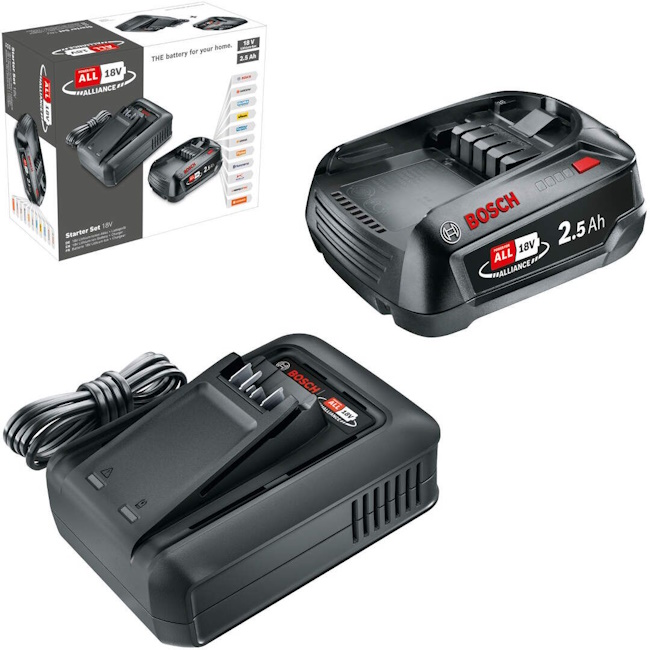 Bosch starter set 1 x akumulator 18V 2.5Ah + punjač AL 18V-44 1600A031T4 Bosch starter set 1 x akumulator 18V 2.5Ah + punjač AL 18V-44 1600A031T4