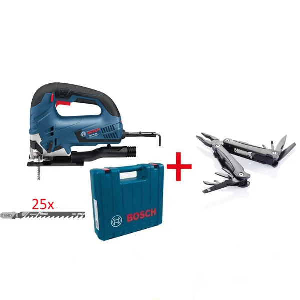 Bosch ubodna testera Professional GST 90 BE + 25 testerica + SwissPeak višenamenski pribor + POKLON Chamlang duboke cipele 0615990L0A Bosch ubodna testera Professional GST 90 BE + 25 testerica + SwissPeak višenamenski pribor + POKLON Chamlang duboke cipele 0615990L0A