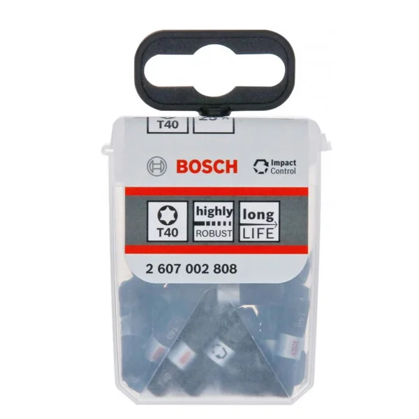 Bosch Tic Tac Impact Control nastavci T40 25 mm 2607002808 Bosch Tic Tac Impact Control nastavci T40 25 mm 2607002808