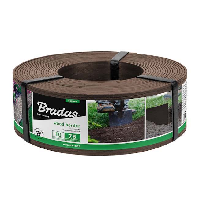Bradas graničnik wood border 78mm 10m OBWBR1008 Bradas graničnik wood border 78mm 10m OBWBR1008