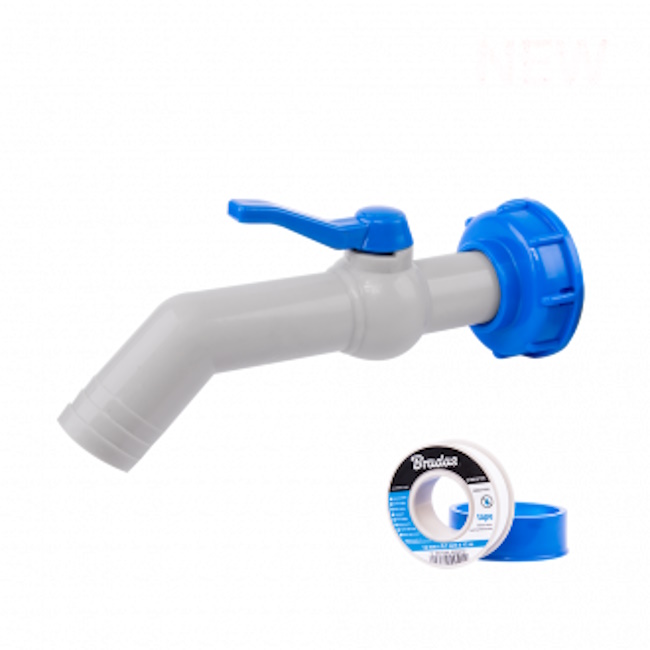 Bradas slavina sa adapterom i teflon trakom 60mm IBCS60-KT3400 Bradas slavina sa adapterom i teflon trakom 60mm IBCS60-KT3400