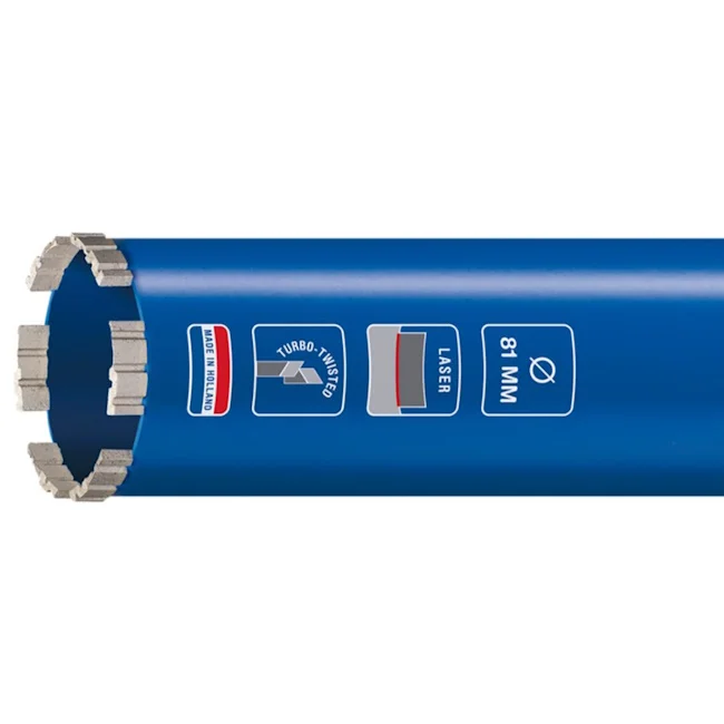 Carat dijamantska krunasta burgija za mokro bušenje LASER MASTER Ø31x300xM30 hEM03130050 Carat dijamantska krunasta burgija za mokro bušenje LASER MASTER Ø31x300xM30 hEM03130050