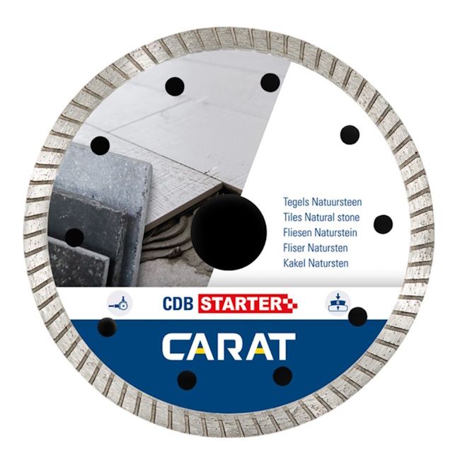 Carat dijamantska rezna ploča za pločice/prirodni kamen Starter Ø125x22.23mm hCDBS125300 Carat dijamantska rezna ploča za pločice/prirodni kamen Starter Ø125x22.23mm hCDBS125300