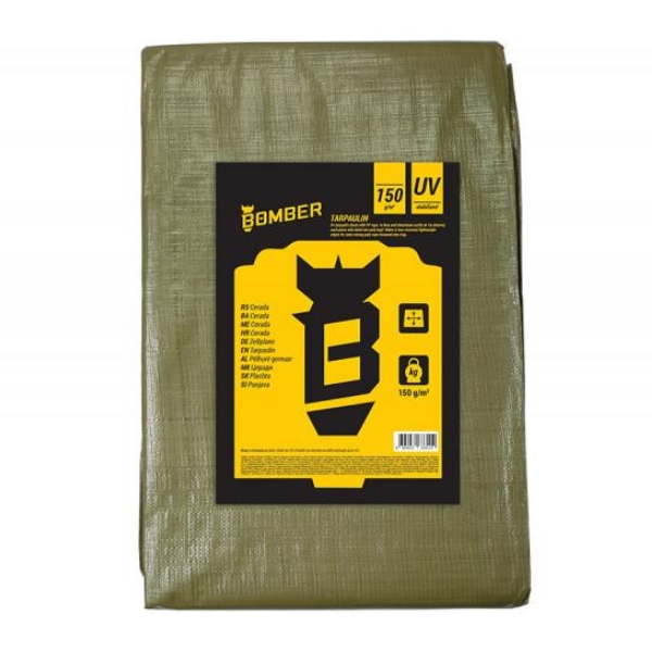 Bomber cerada zaštitna zelena 150 gr UV 4 x 6 m Bomber cerada zaštitna zelena 150 gr UV 4 x 6 m