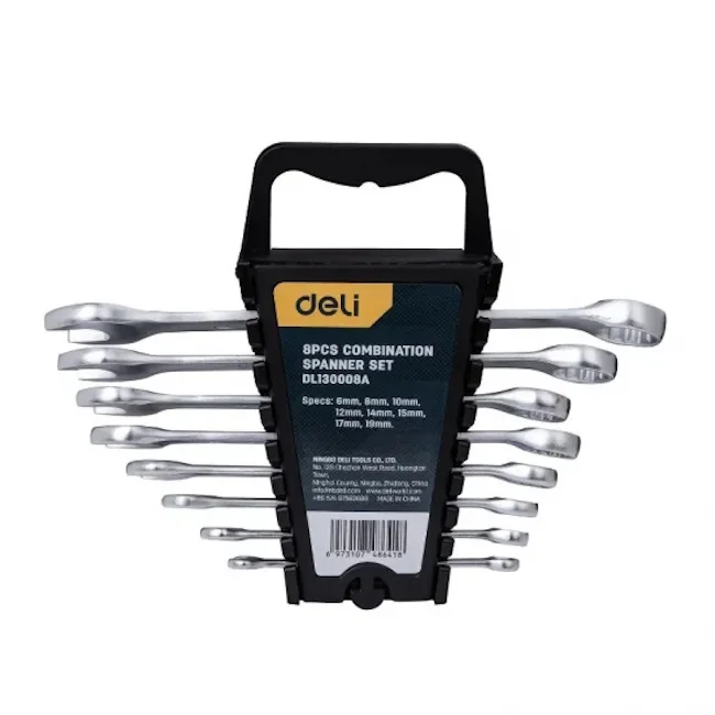 Deli okasto viljuškasti ključevi 6-19mm set 8/1 EDL130008A Deli okasto viljuškasti ključevi 6-19mm set 8/1 EDL130008A