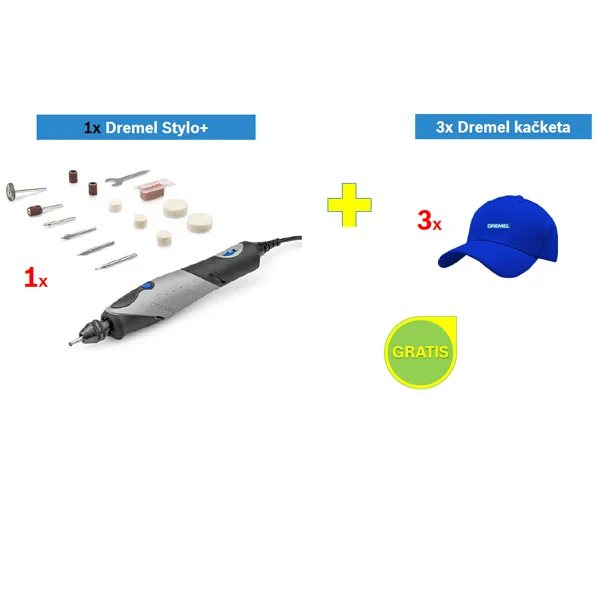 Dremel višenamenski alat Stylo+ 2050-15  + POKLON 3 x Dremel kačket F0132050JA