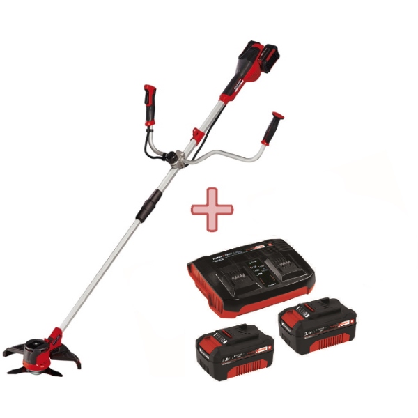 Einhell set akumulatorski trimer Agillo 36/255 BL - Solo + PXC aku baterije 3Ah sa twin punjačem 18V 3411323