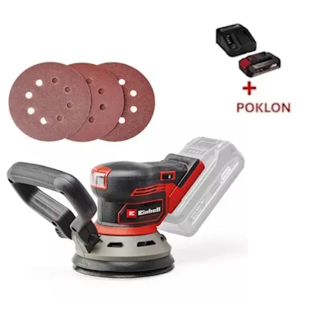 Einhell PROFESSIONAL akumulatorska ekscentrična brusilica TP-RS 18/32 Li BL 4462020 + POKLON Einhell starter kit Power X-Change 18V 2.5Ah 4512097 Einhell PROFESSIONAL akumulatorska ekscentrična brusilica TP-RS 18/32 Li BL 4462020 + POKLON Einhell starter kit Power X-Change 18V 2.5Ah 4512097